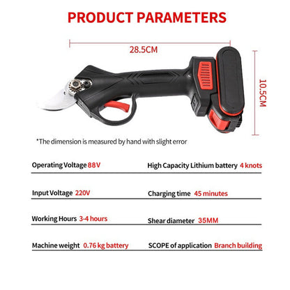 Electric Pruning Shears Secateur Branch Cutter Scissor