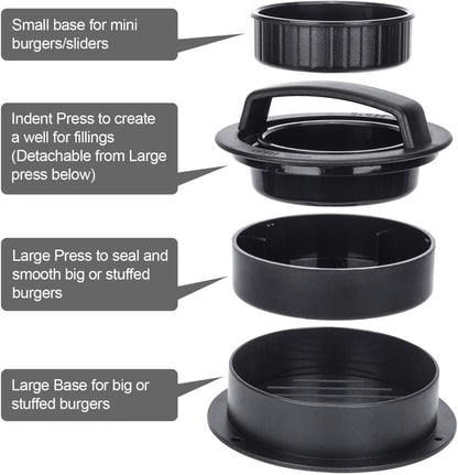 3 IN 1 Stuffed Burger Molds Maker