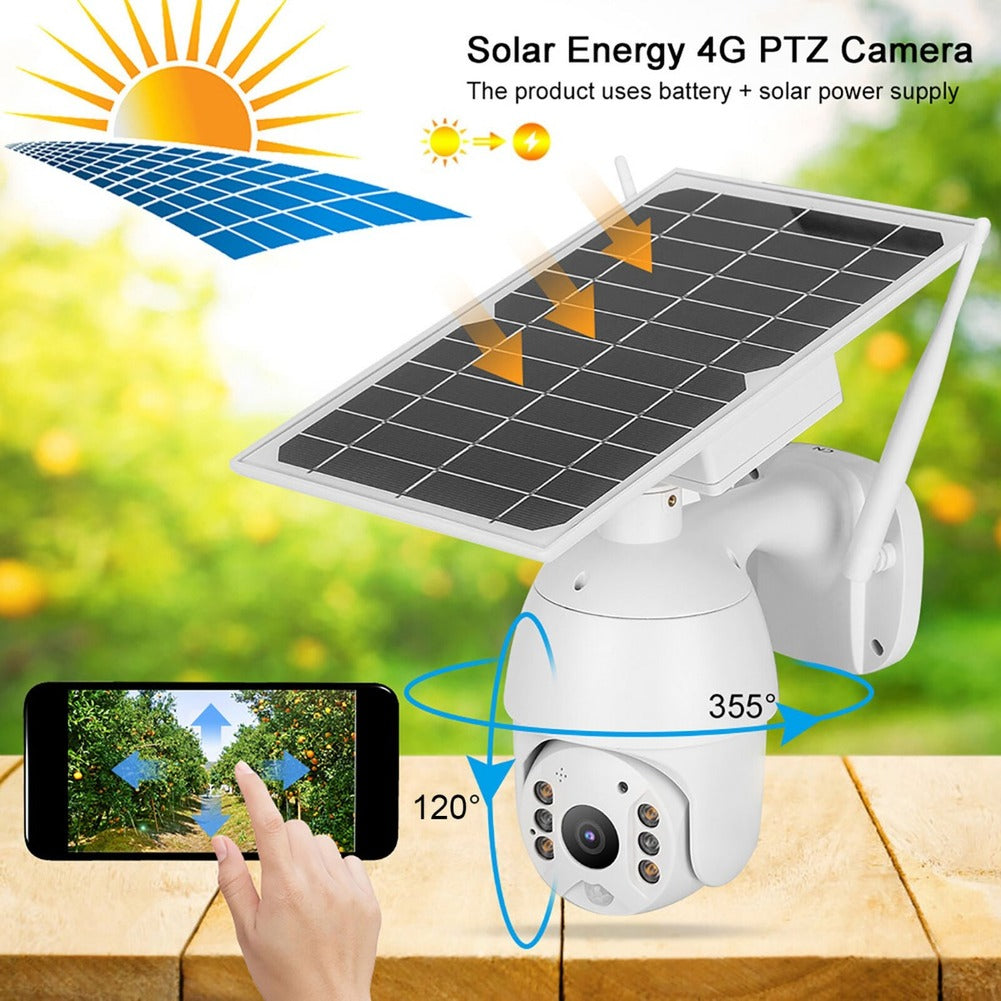 Solar Power WIFI 4G IP PTZ Camera