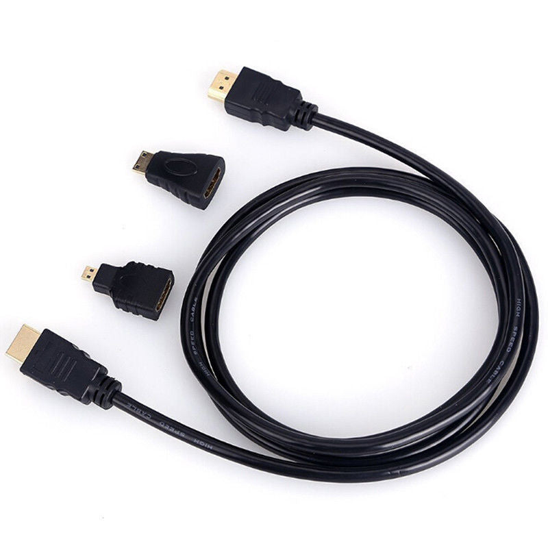 3 in 1 HDTV Cable with Mini & Micro Adapters