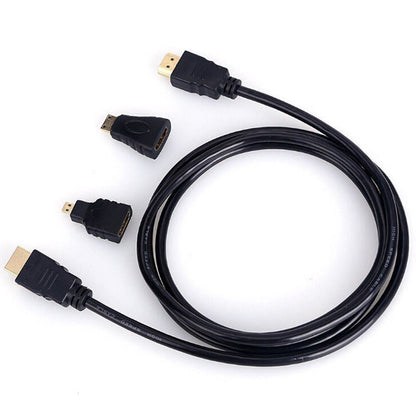 3 in 1 HDTV Cable with Mini & Micro Adapters