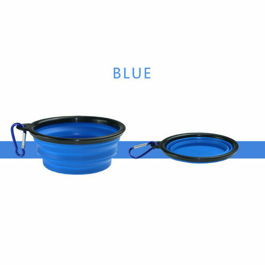 New Designed Food Grade Silicone Pet Bowl -Blue