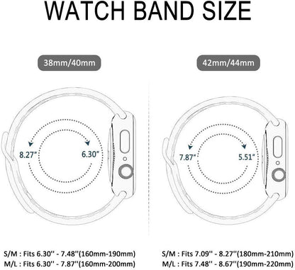 Smart Watch Silicon Band 38 MM / 42 MM-Silver White-38mm