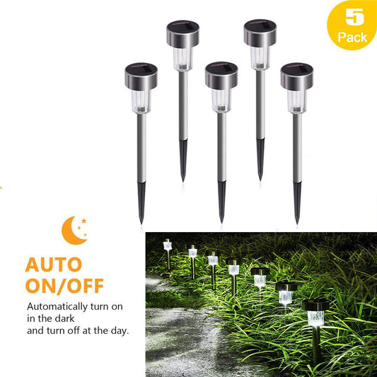 Solar Garden Landscape Pathway Light -Cool White