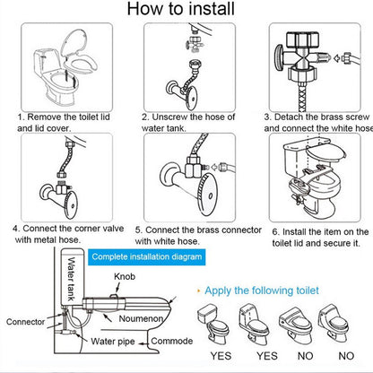 Toilet Seat Attachment With Nozzle