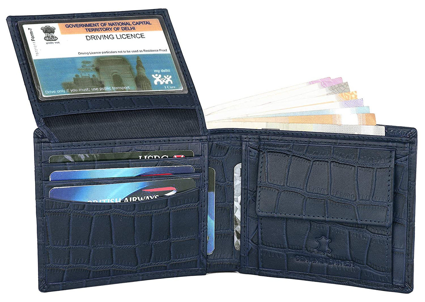 Leather Men's Wallet & Pen Combo Set