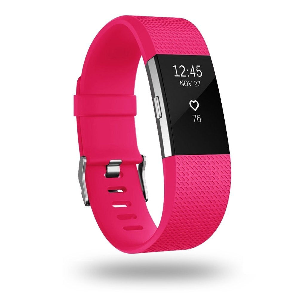 Fitness Tracker Normal Rubber band-Pink-S