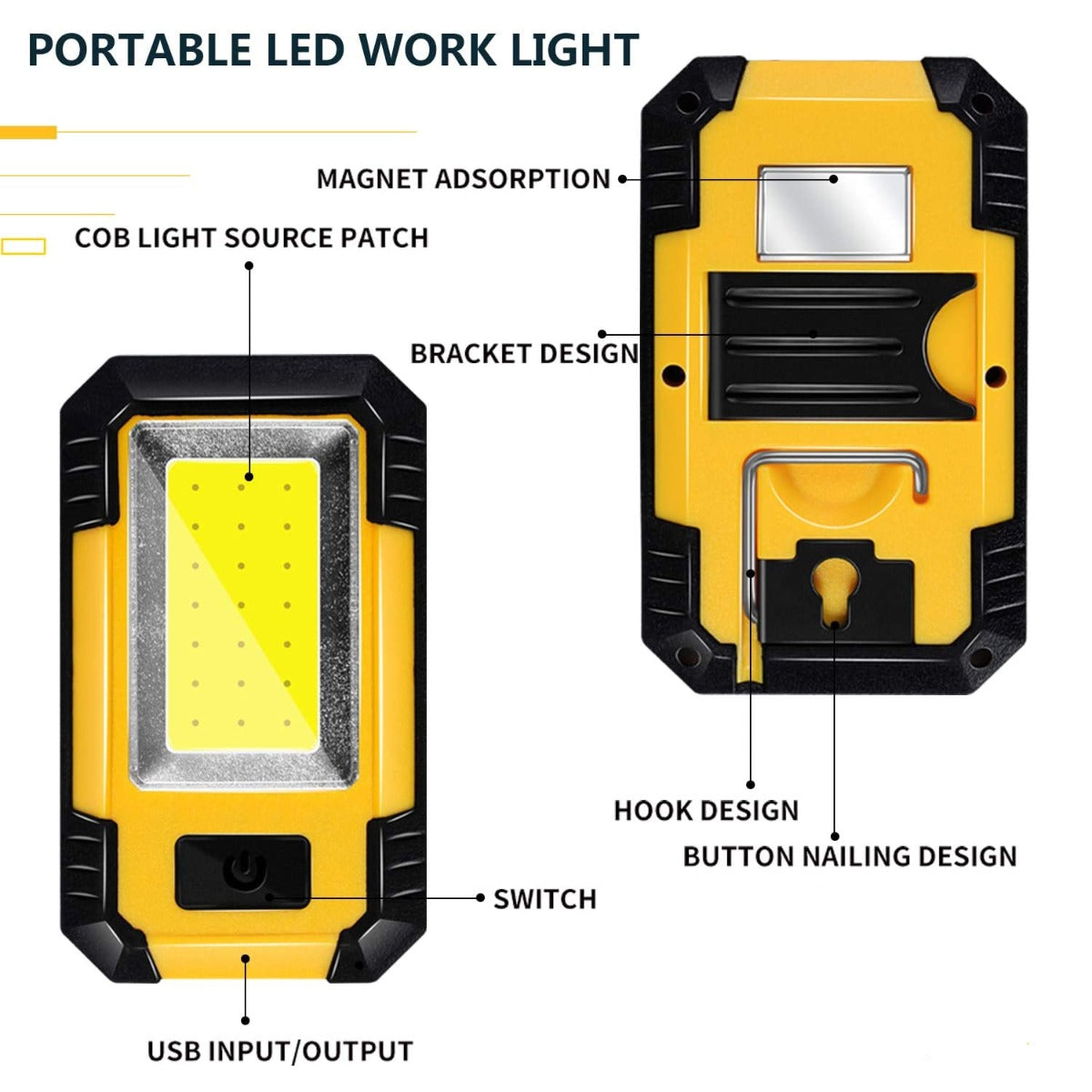 Portable LED Rechargeable Work Light
