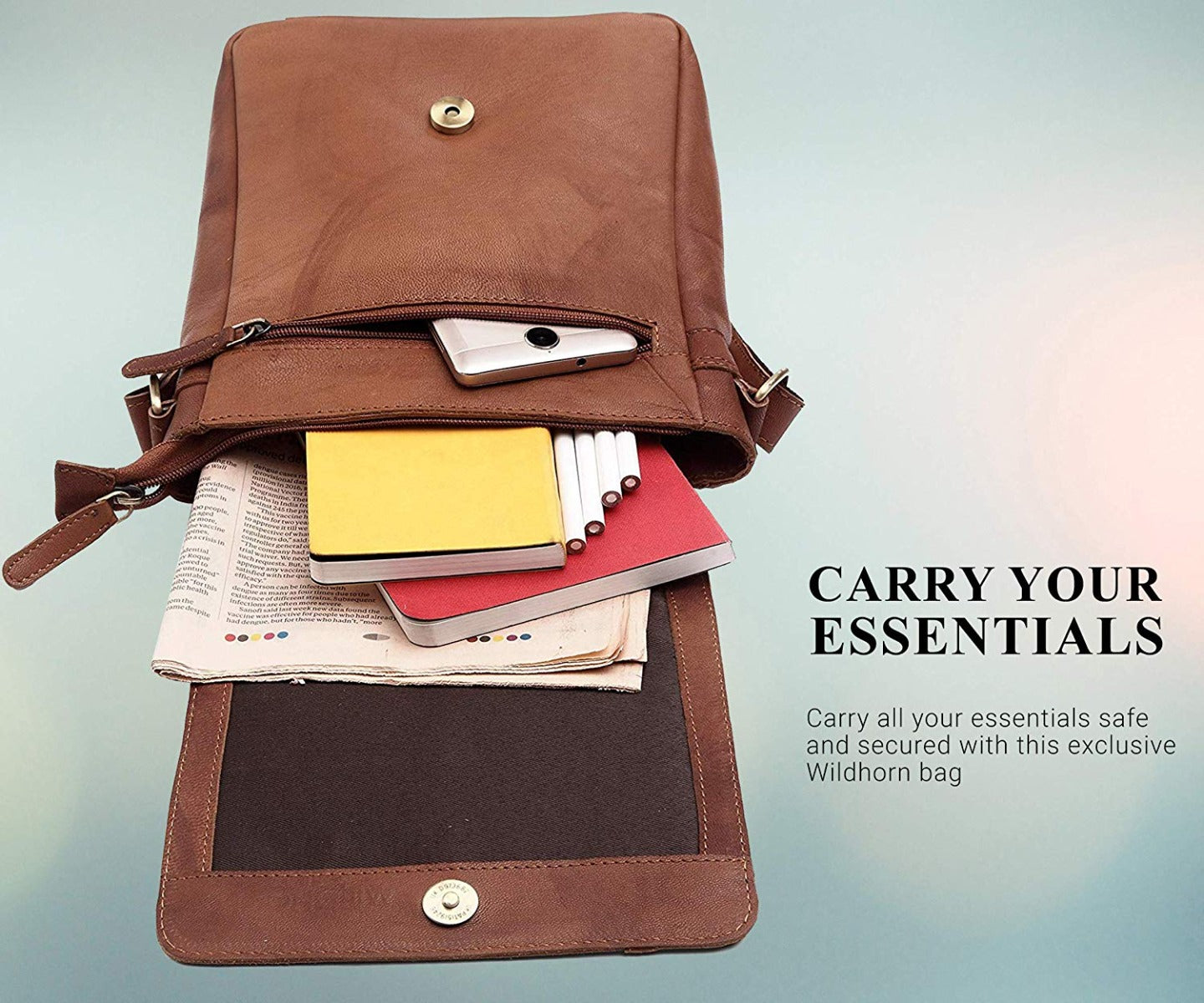 Leather Messenger Bag