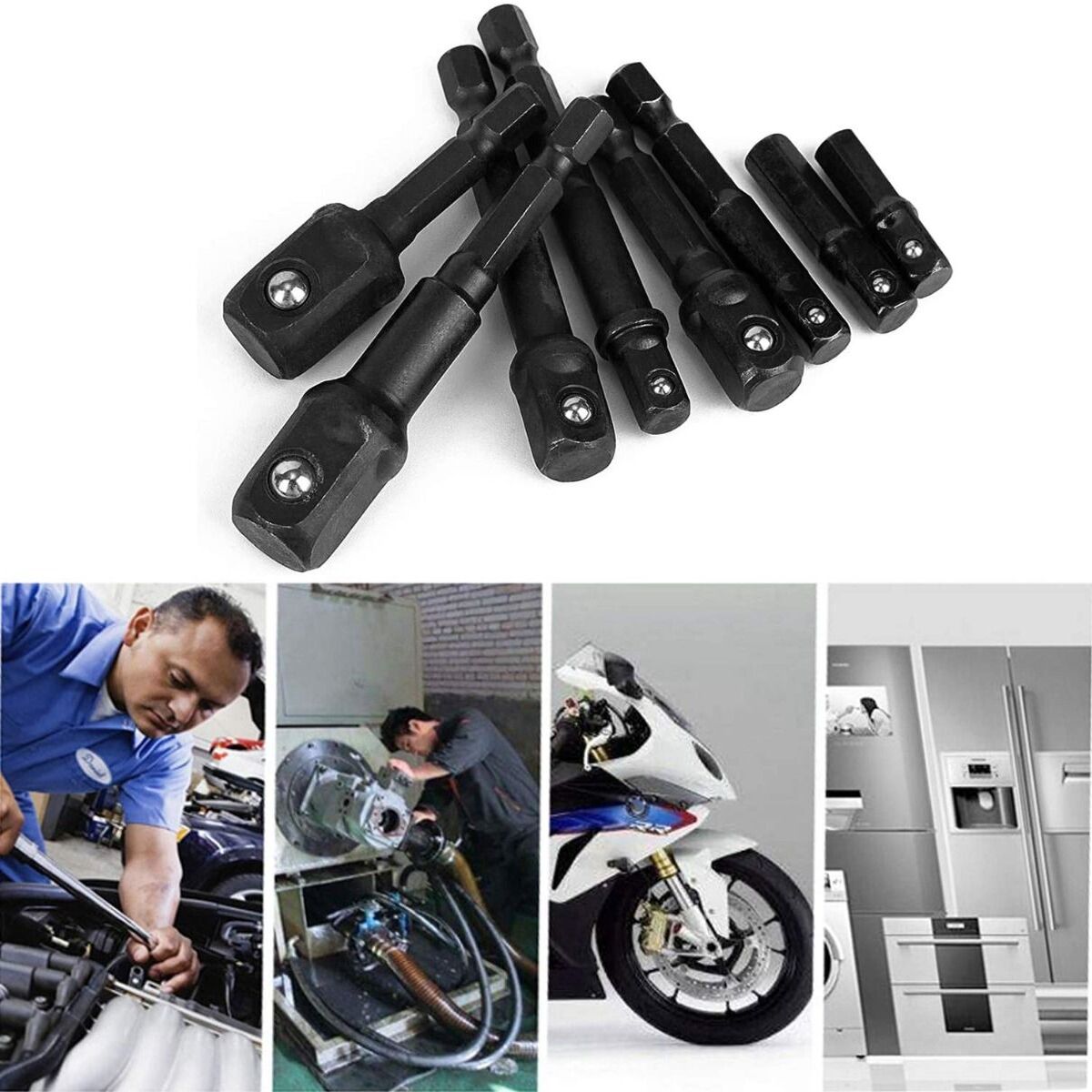 12Pcs Socket Adapter Bit Set