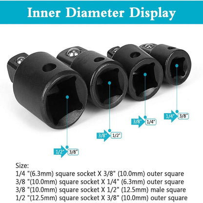 12Pcs Socket Adapter Bit Set