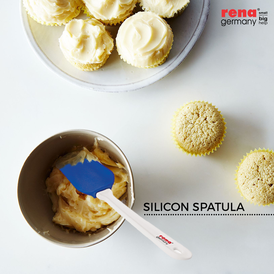 Silicone Flat, Cupped, Brush Spatula