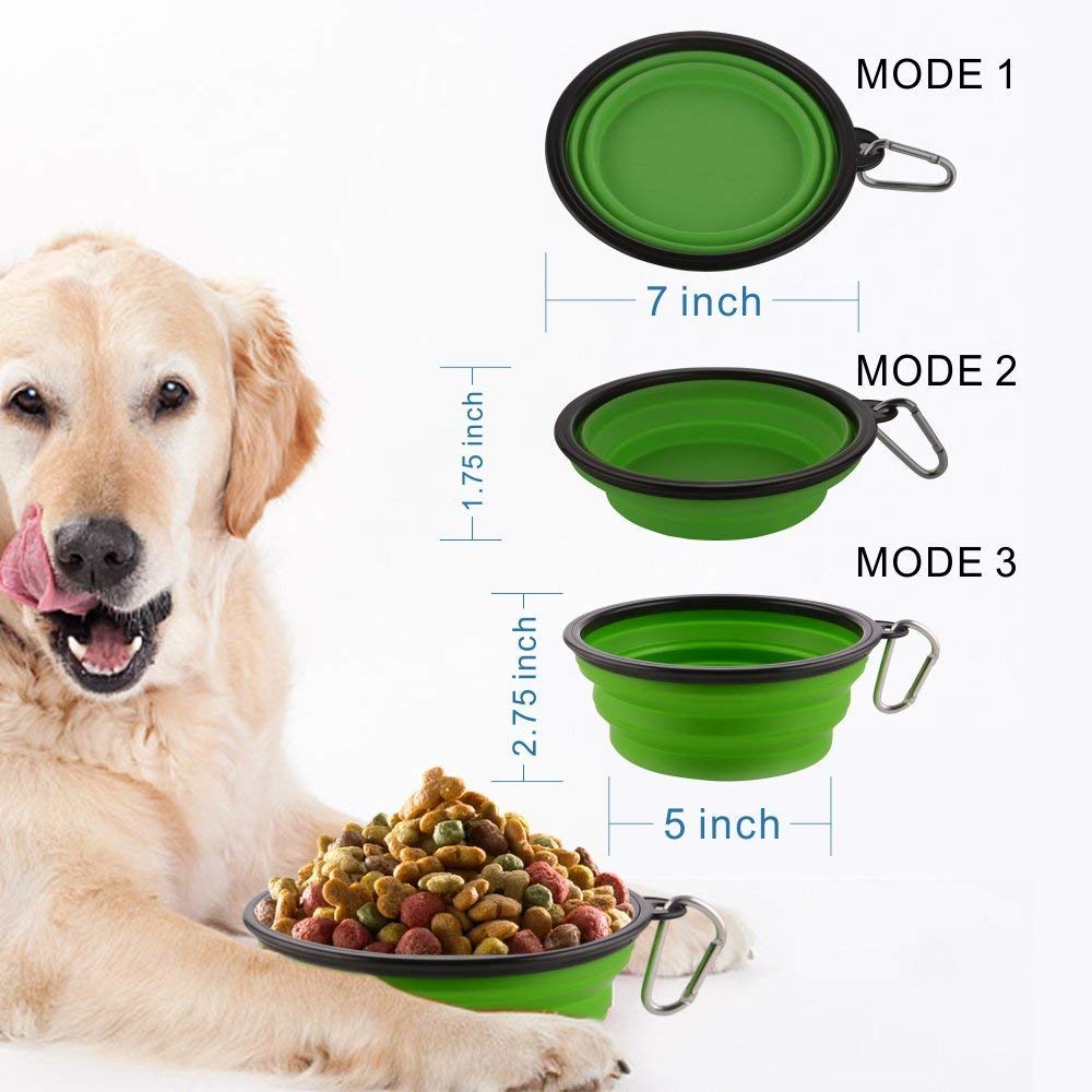 New Designed Food Grade Silicone Pet Bowl -Green