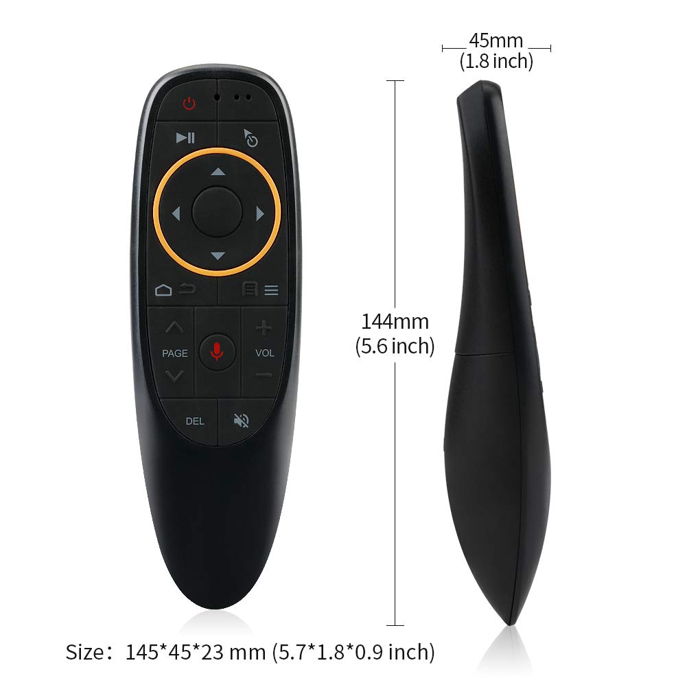 G10 Voice Remote Control Air Mouse Black