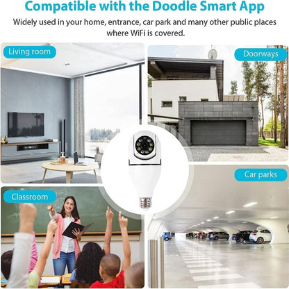 1080P Wireless Wi-Fi Light Bulb Security Camera