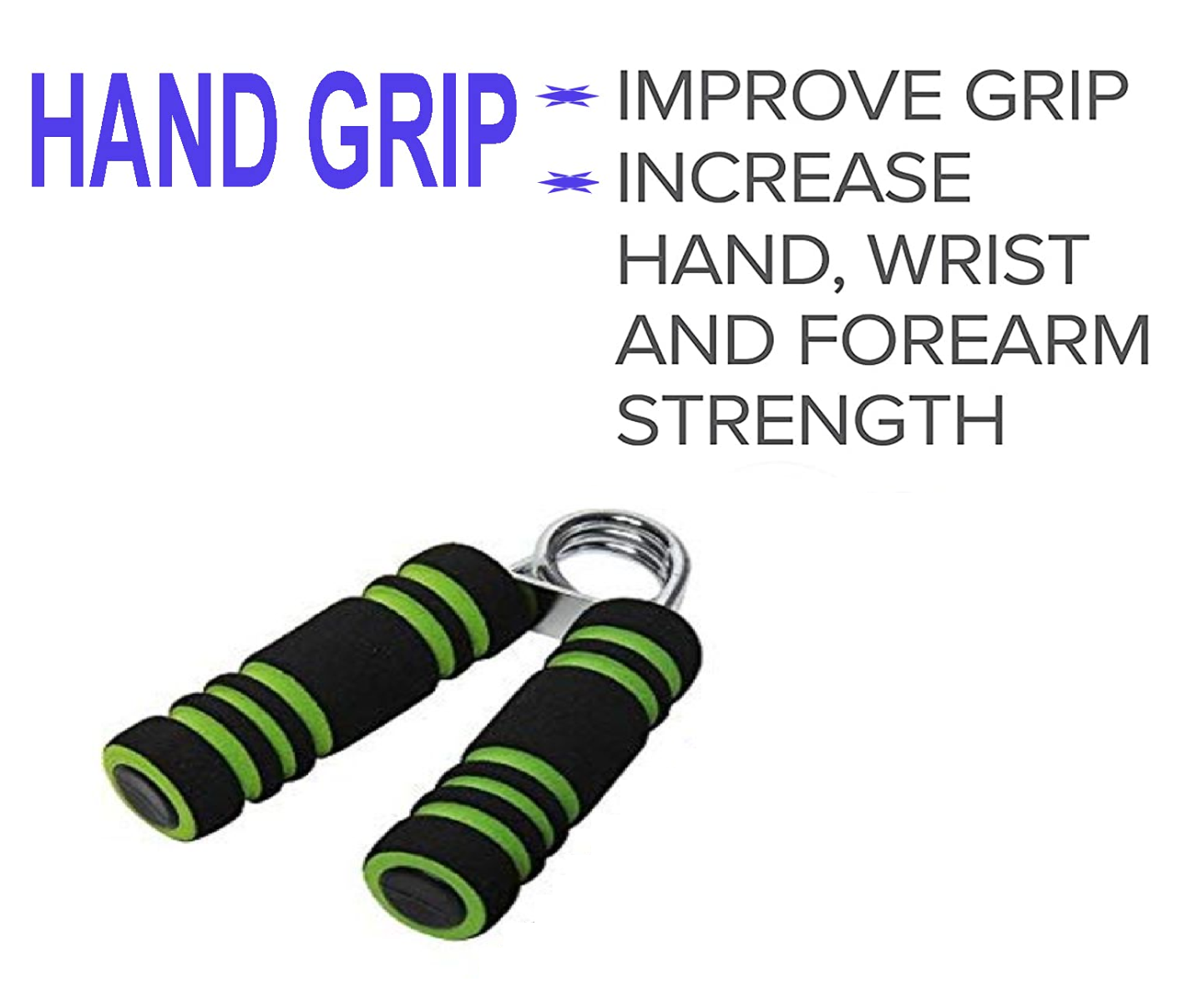 Foam Hand Gripper Exerciser - 1 PAIR
