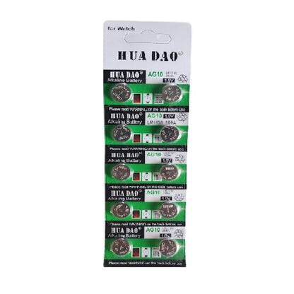 LR1130 Battery AG10 189 LR54 1.5V Alkaline Batteries (Pack of 10)