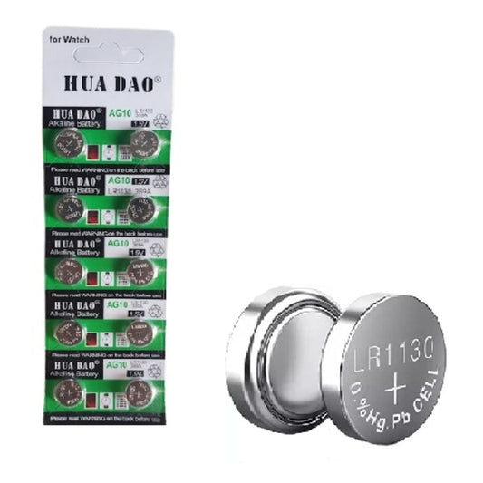 LR1130 Battery AG10 189 LR54 1.5V Alkaline Batteries (Pack of 10)
