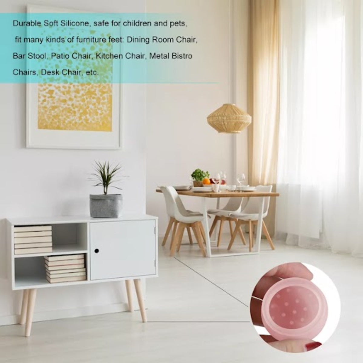 Silicone Chair Leg Caps - Protect Furniture Legs & Prevent Slipping