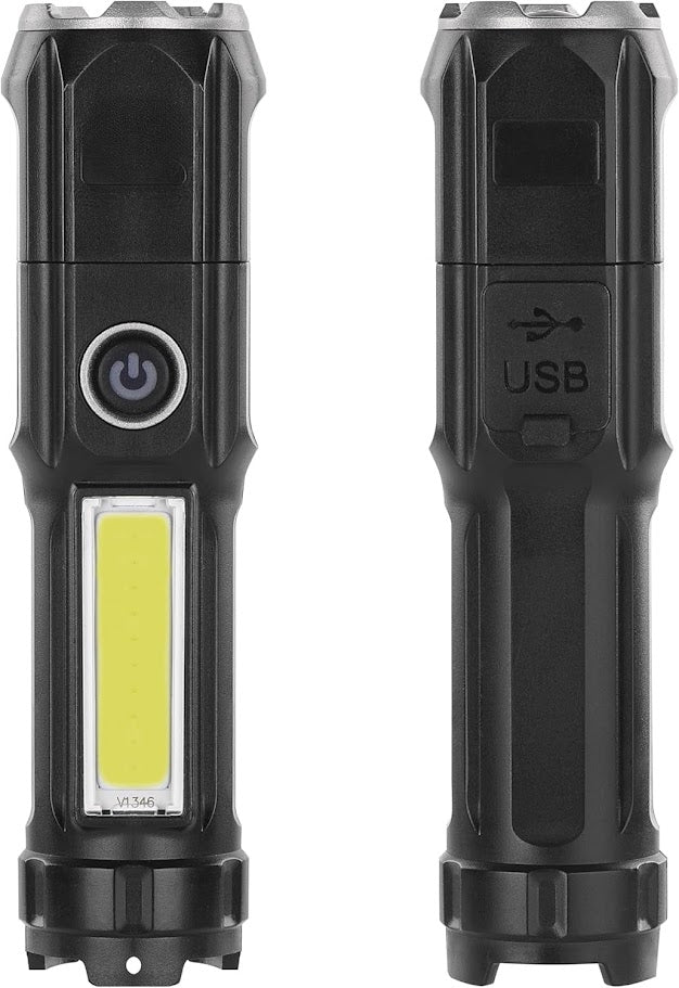 LED Flashlight with USB cable rechargeble