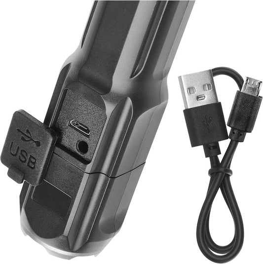 LED Flashlight with USB cable rechargeble
