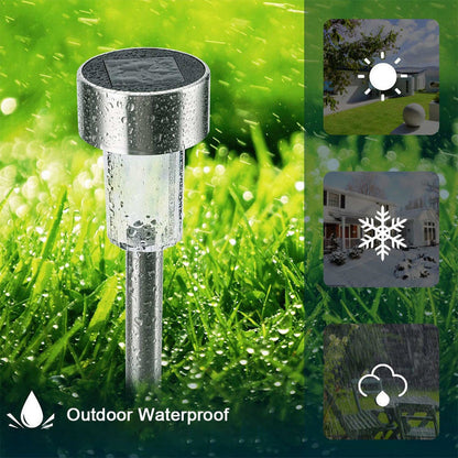 Solar Garden Landscape Pathway Light -Cool White