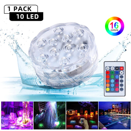 Led Lights Waterproof Multi-color Battery Remote Control