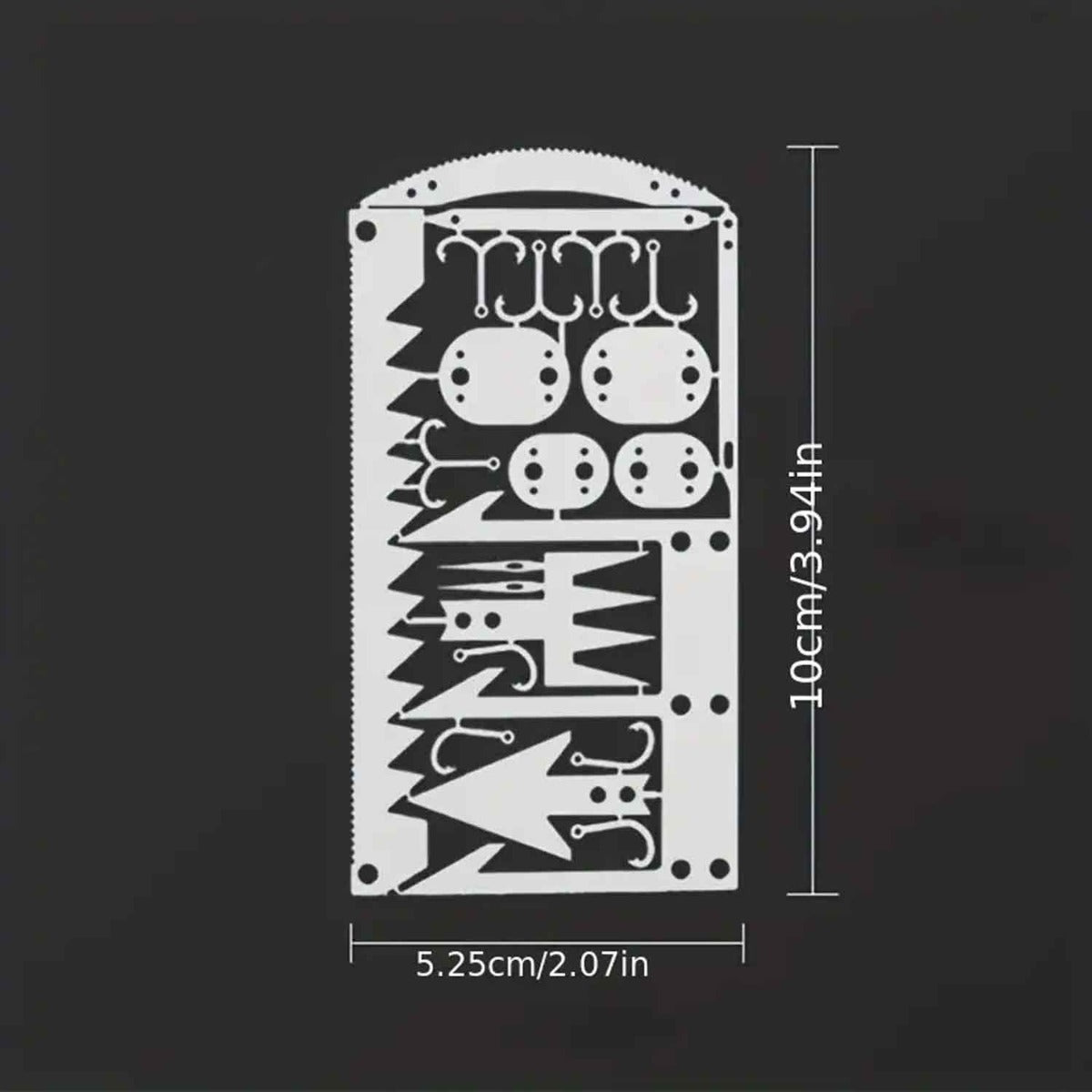 22-in-1 Stainless Steel Multifunctional Tool Card