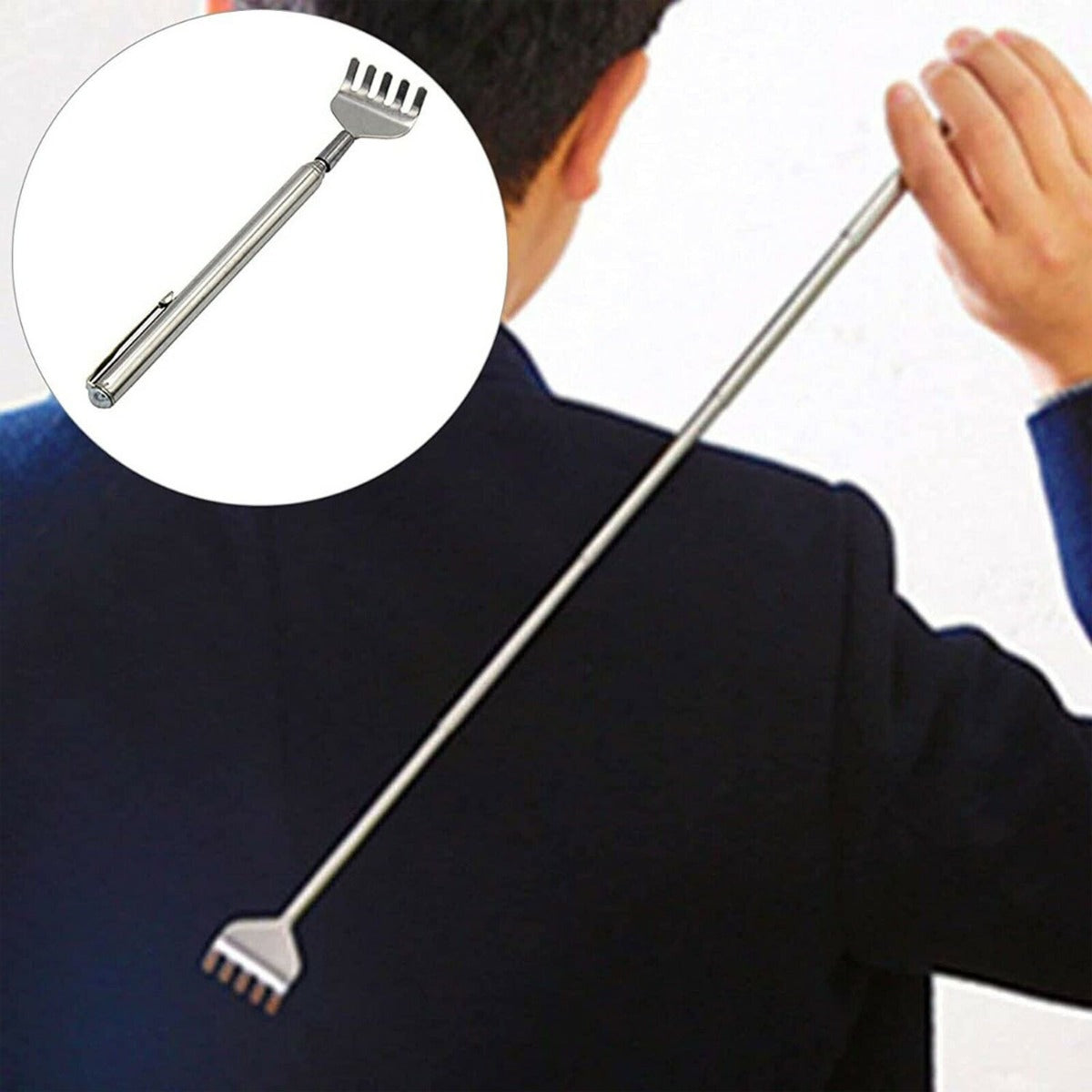 Stainless Steel Retractable Back Scratcher