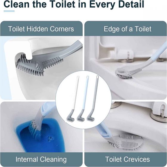 Flexible Silicone Toilet Brush