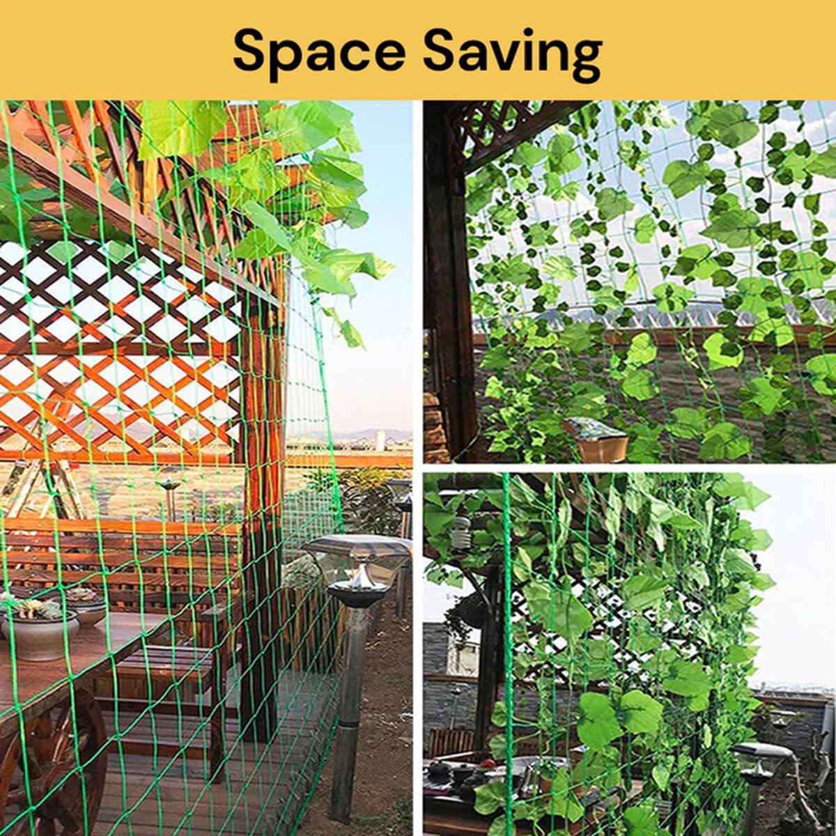 1pc Garden Plants Climbing Net - Green