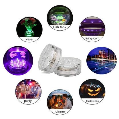 Led Lights Waterproof Multi-color Battery Remote Control