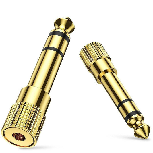 6.35mm 1/4" Male to 3.5mm 1/8" Female Adapter