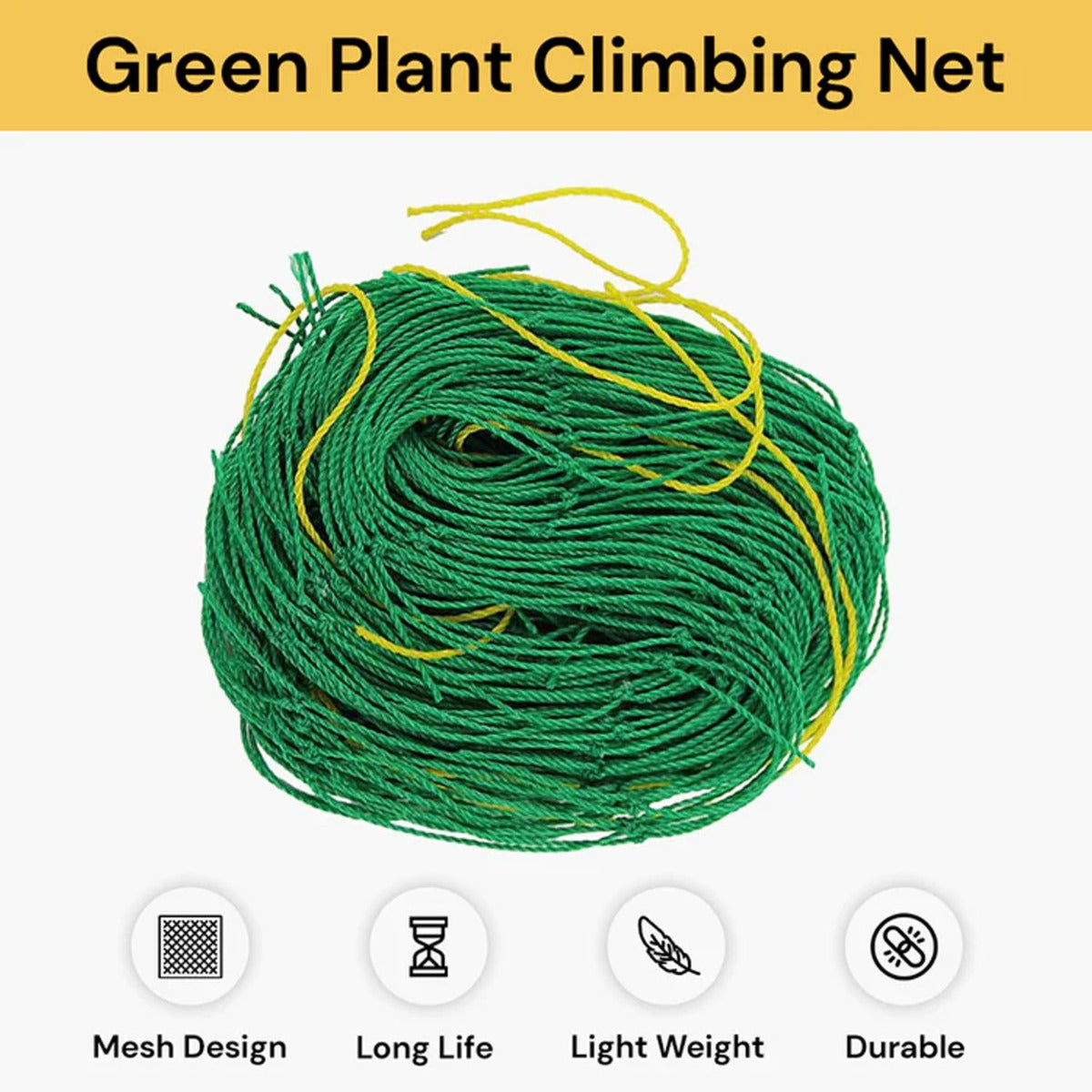 1pc Garden Plants Climbing Net - Green