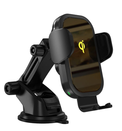 15W Fast Wireless Car Charger Vent Mount with CLIP AND SUCKING DISC