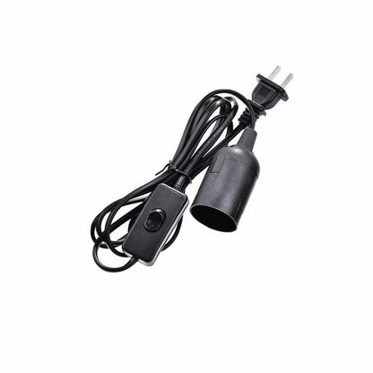 Light Lamp Bulb Holder Base Light Socket Cable Cord with On/Off Switch