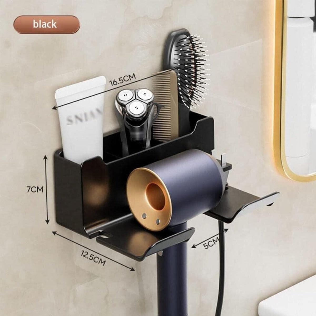 Hair Dryer Storage Organizer