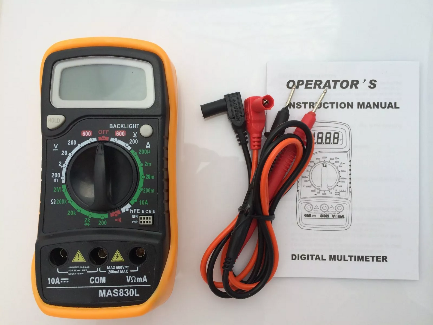 MAS830L Digital Voltmeter Ohmmeter Ammeter Multimeter