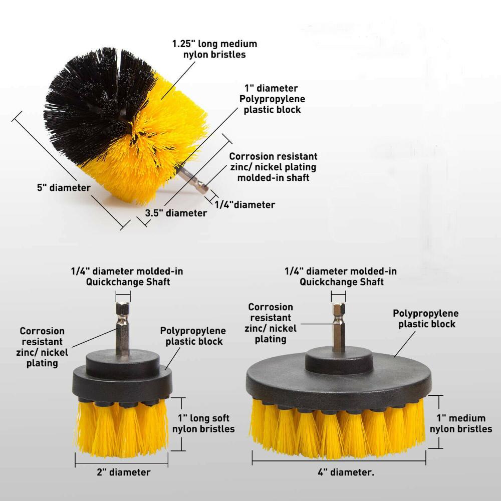 3pcs/set electric brush