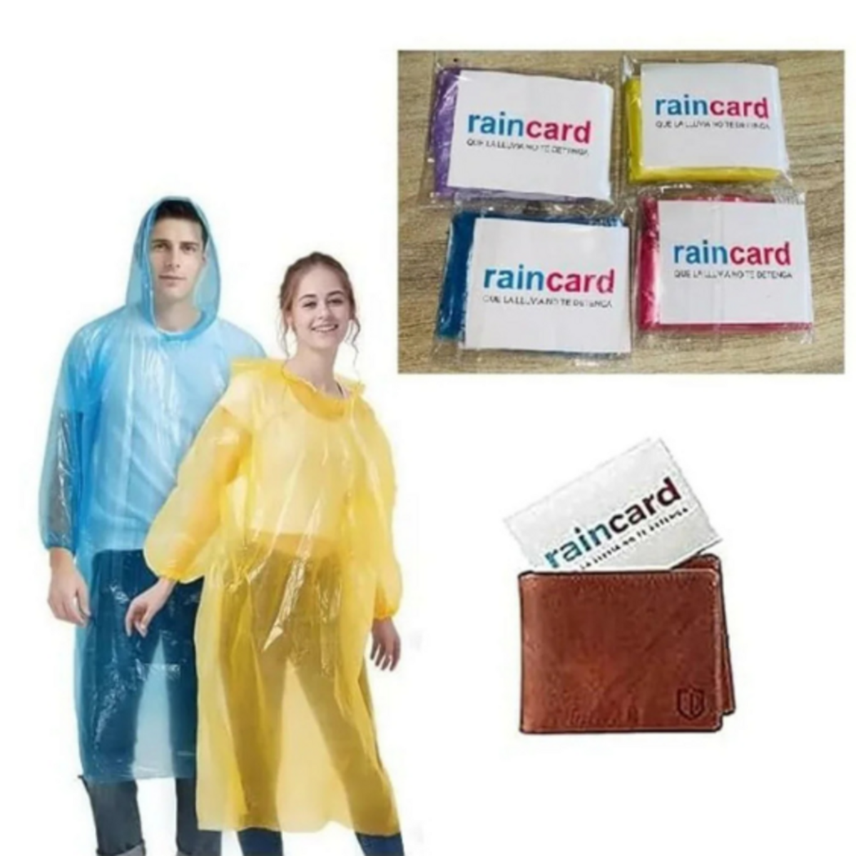 1 Disposable Emergency Rain Ponchos