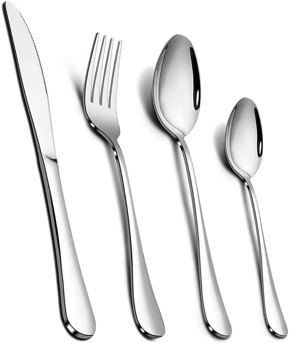 12pcs Flatware Set With Knife, Spoon And Fork