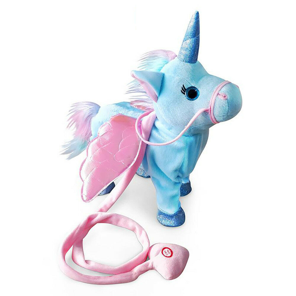 Magic Walking & Singing Unicorn-Blue