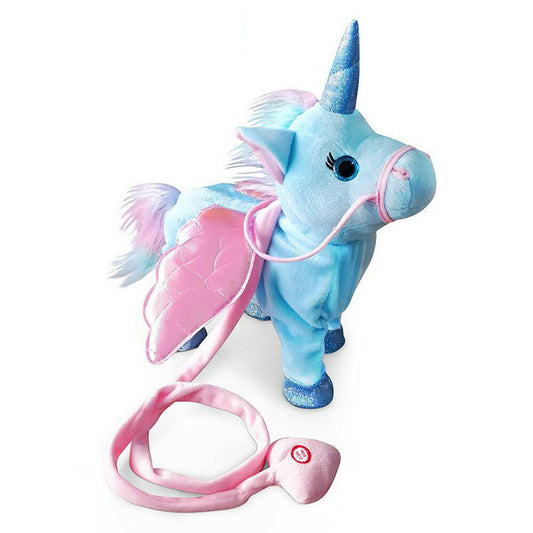 Magic Walking & Singing Unicorn-Blue
