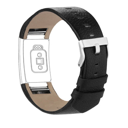 Leather band For Fitness Tracker -Black