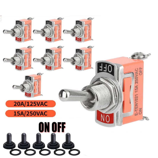 5 PCS Toggle Switch 12V ON OFF ON Car Flick Dash