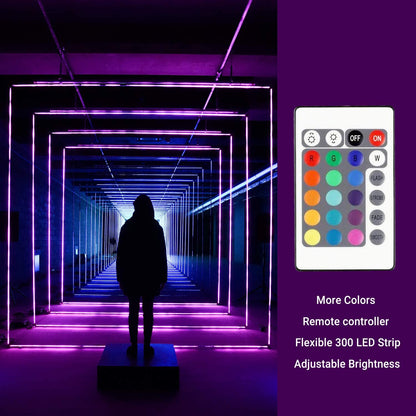 RGB LED Strip Light With Remote Connector