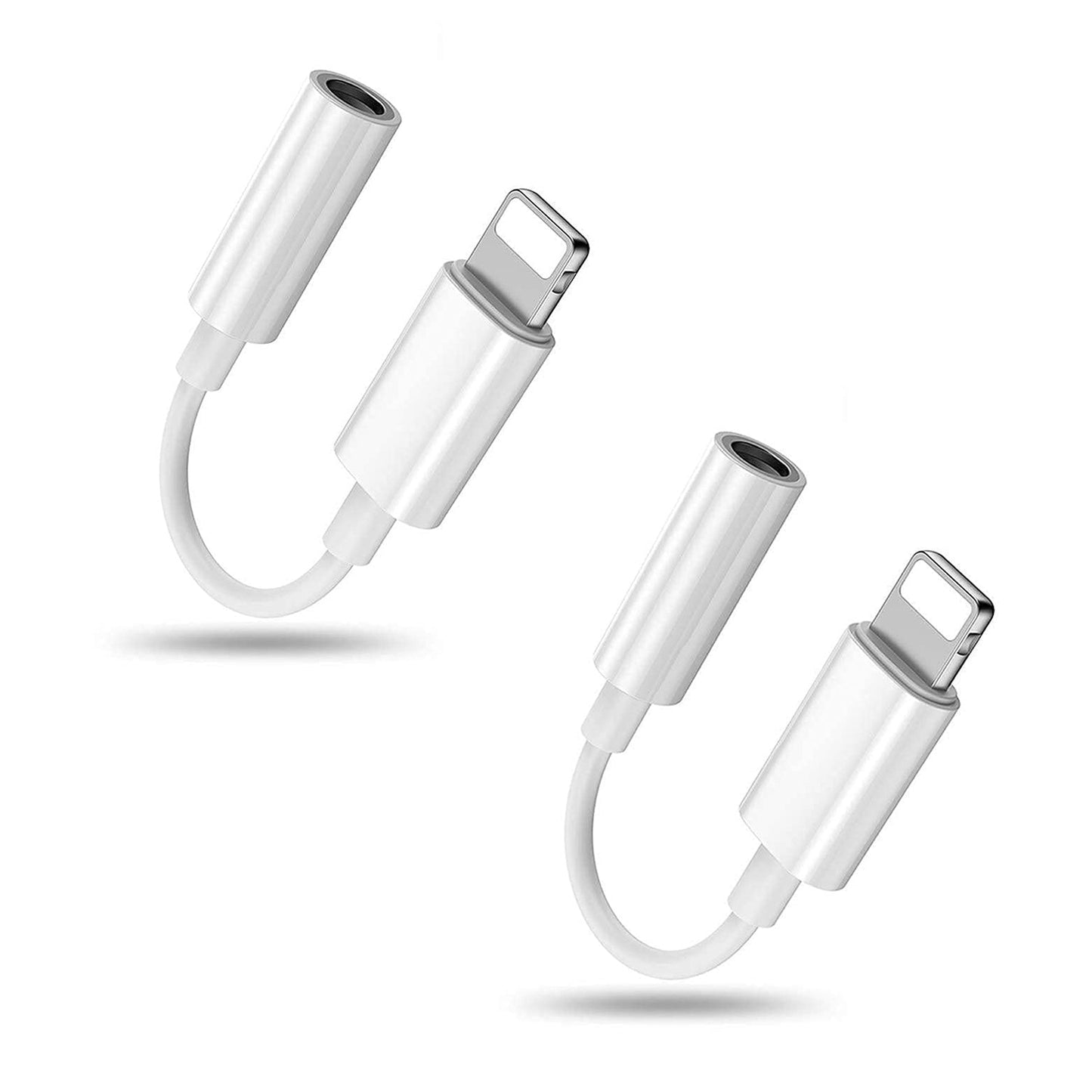 For Smartphone to AUX 3.5mm Audio Jack Adapter-2 Pack