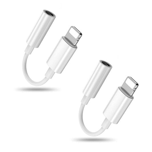 For Smartphone to AUX 3.5mm Audio Jack Adapter-2 Pack