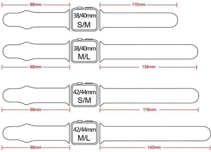 Smart Watch Silicon Band 38 MM / 42 MM-Silver Yellow-42mm