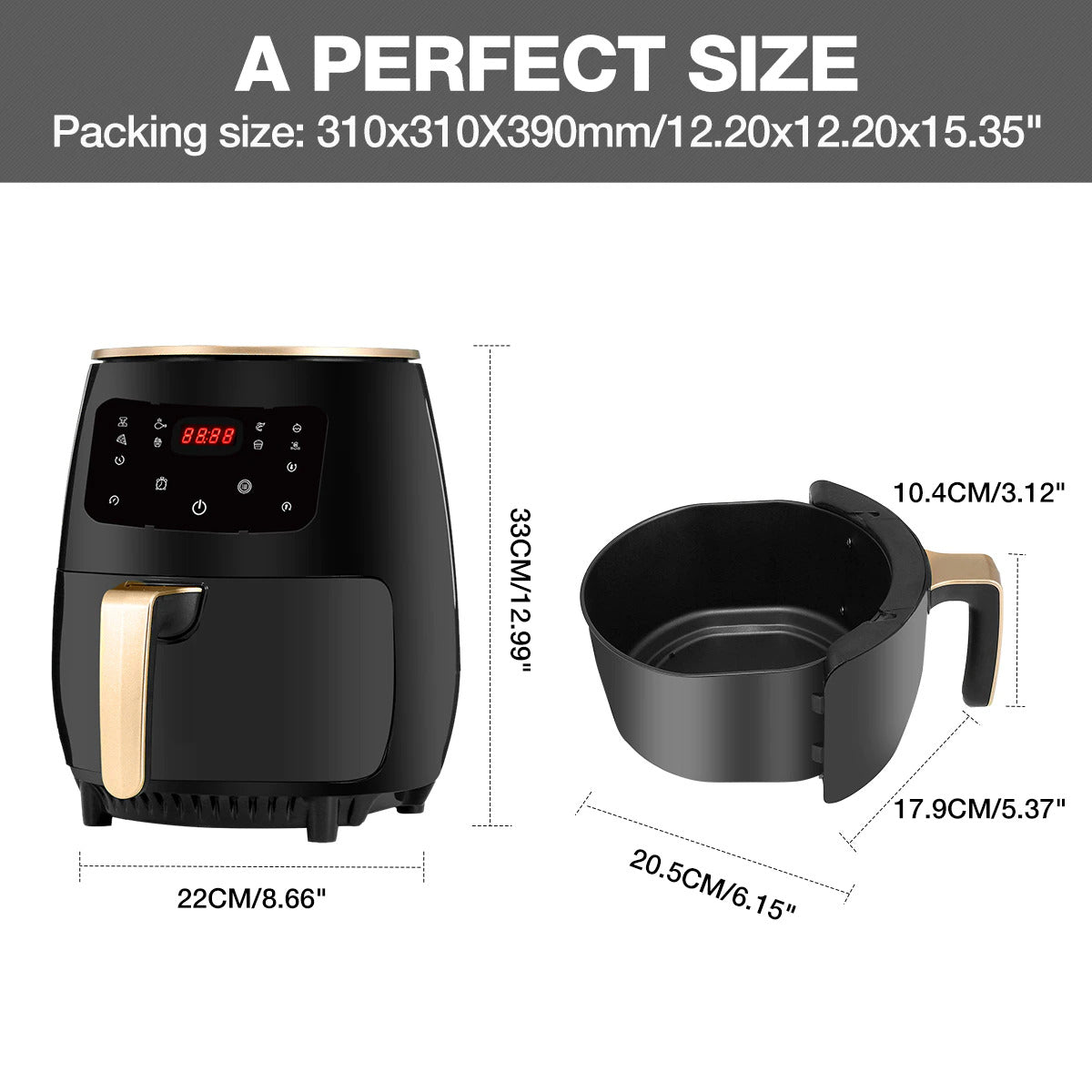 4.5L Fryer Grill Cooker